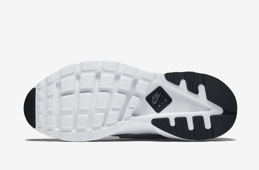Nike Air Huarache Ultra — černo-bílá podrážka, vzorek Wafle