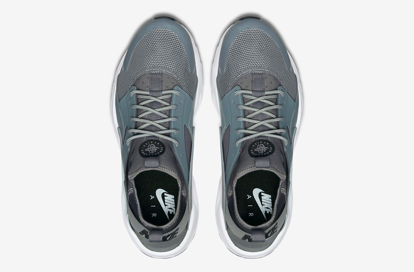 Nike Air Huarache Ultra — šedé — horní pohled