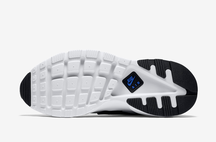 Nike Air Huarache Ultra — černo-bílá podrážka, vzorek Wafle