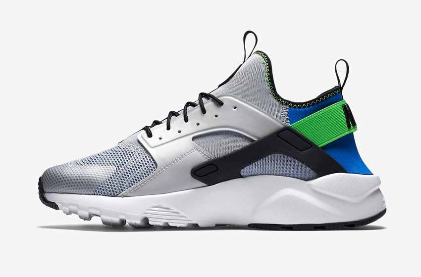Nike Air Huarache Ultra — pánské boty, sneakers, běžecké — modro-šedé