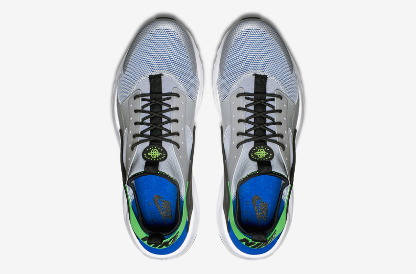 Nike Air Huarache Ultra — modro-šedé — horní pohled