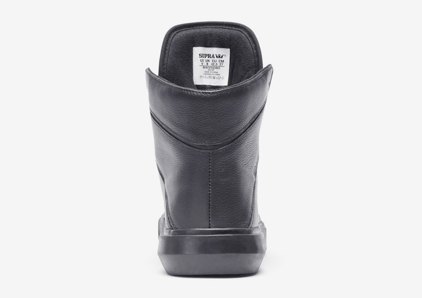 Supra Camino — kotníkové boty — černé — zadní pohled