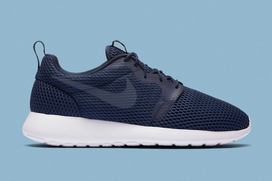 Nike Roshe One Hyper Breathe — pánské boty, tenisky — modré, navy blue — běžecké sneakers