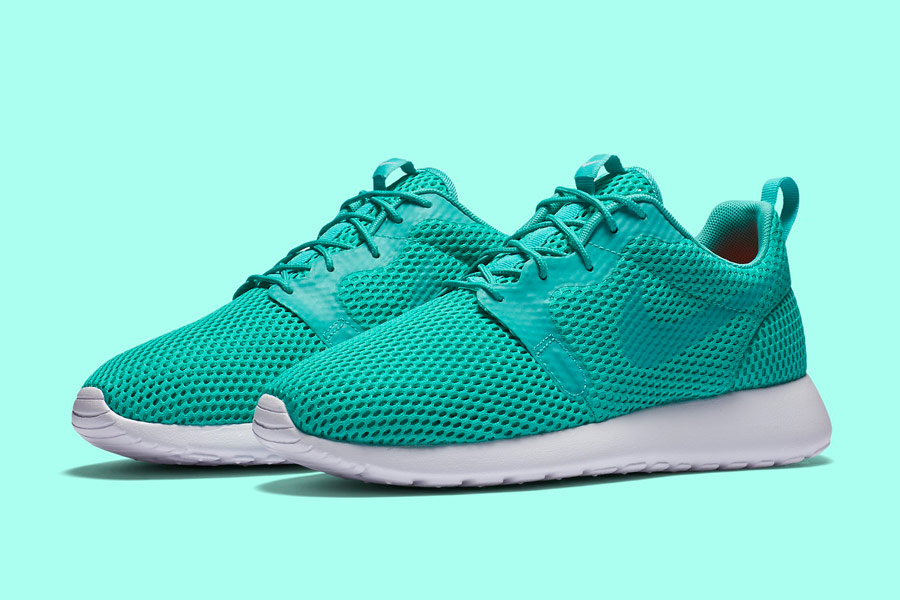 Nike Roshe One Hyper Breathe — pánské boty, tenisky — zelené, green, nefritové — běžecké sneakers