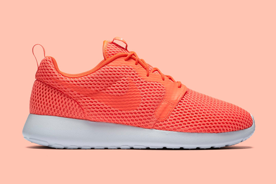 Nike Roshe One Hyper Breathe — pánské boty, tenisky — oranžové, karmínové, orange, crimson — běžecké sneakers