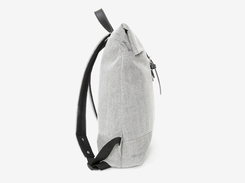 Enter — plátěný batoh — přeýbací — šedý — Fold Top Backpack