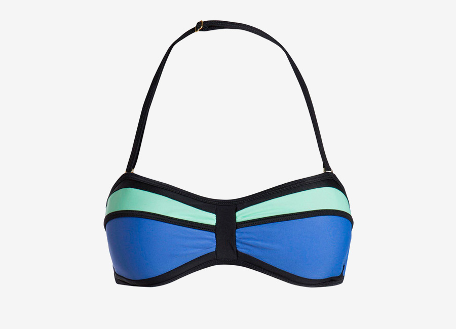 Pieces — dámské plavky, dvoudílné — pastelové bikiny — modré, zelené