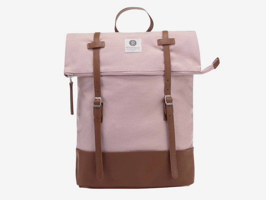 Ridgebake — plátěný batoh, rolovací, přehýbací — Mid Rolling — světle růžový