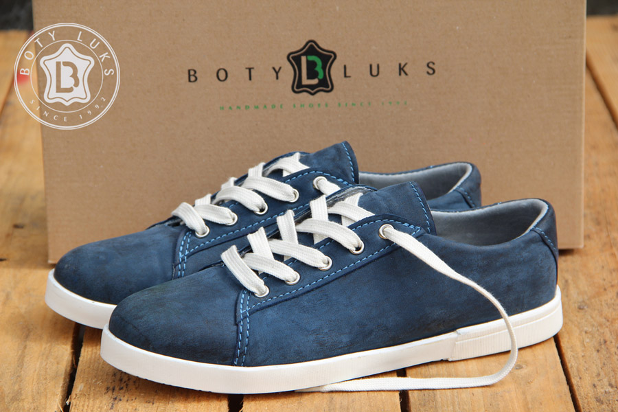 BotyLuks — české tenisky — české boty — kožené — vycházkové tenisky — pánské, dámské — modré
