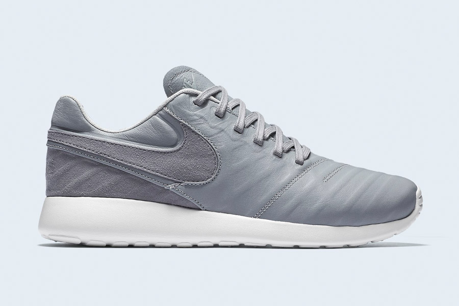 Nike Roshe Tiempo VI QS — tenisky, kožené boty — pánské, dámské — šedé