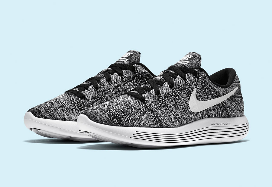 Nike LunarEpic Low Flyknit — pánské běžecké boty — tenisky — lehké — textilní — černé, bílé