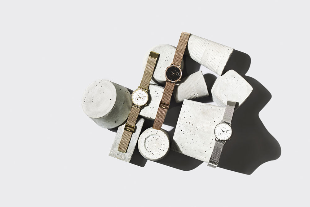 Komono Walther — hodinky — náramkové — ocelové pouzdro, ocelový náramek