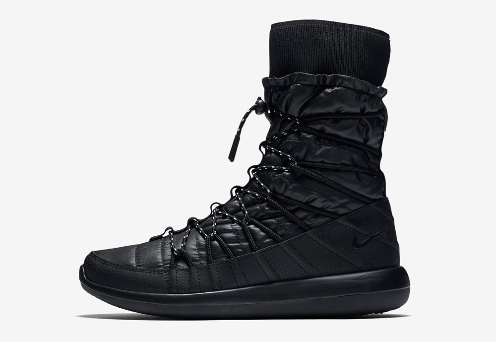 Dámské sněhule Nike Roshe Two High — černé — zimní boty