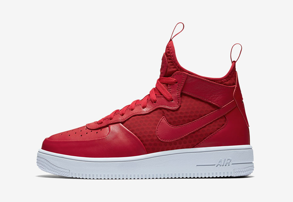 Nike Air Force 1 Ultra Force Mid — kotníkové boty — tenisky — sneakers — pánské — červené