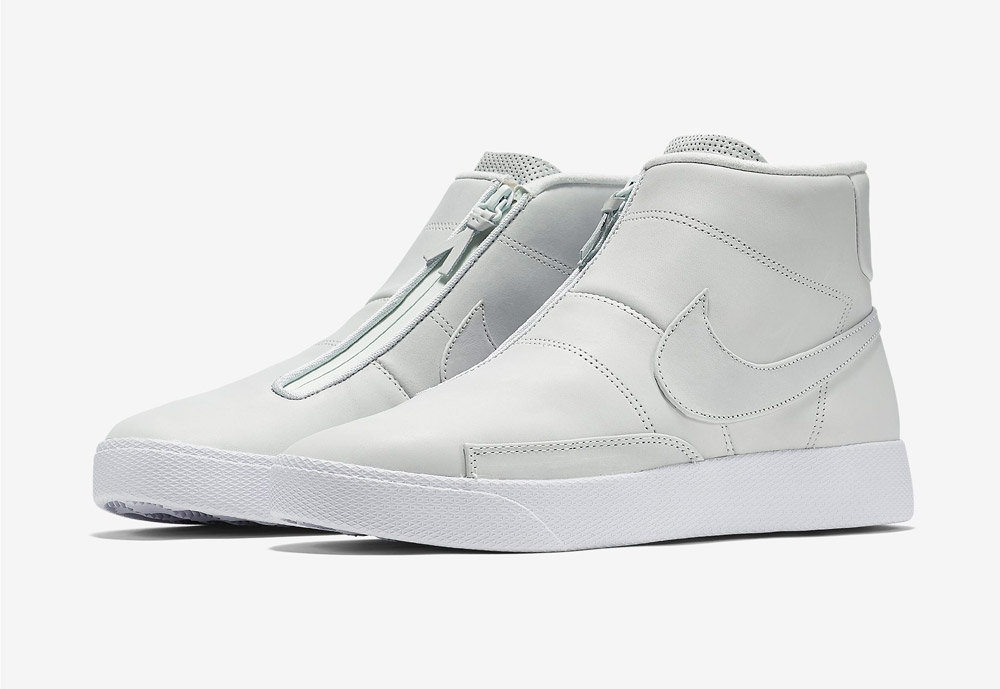 Nike Blazer Advanced — pánské kotníkové boty — bez tkaniček — sneakers — bílé, krémové