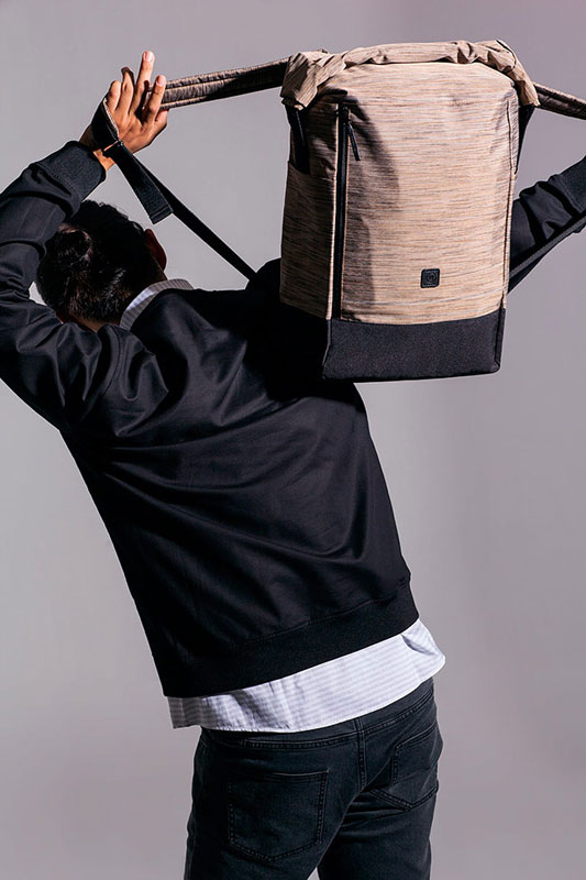 Ucon Acrobatics — batoh — béžový, hnědý, vzorovaný — sustainable, vegan — Garrett Backpack