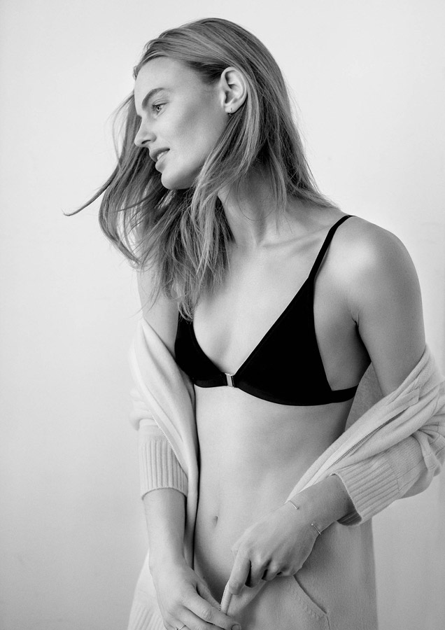 Aikyou — bavlněná podprsenka Patti — černá — bavlněné dámské spodní prádlo — luxusní — sustainable — underwear — lingerie — bra