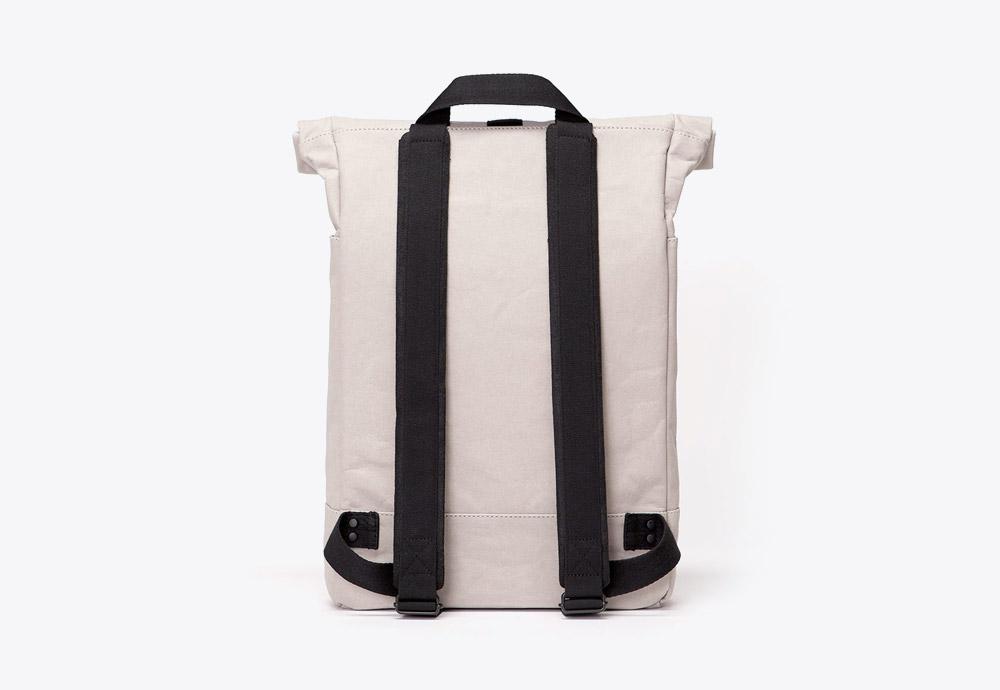 Ucon Acrobatics — batoh — roll-top — krémový, šedý — veganský z celulózy a bavlny — Hadwin Backpack — kolekce Paper