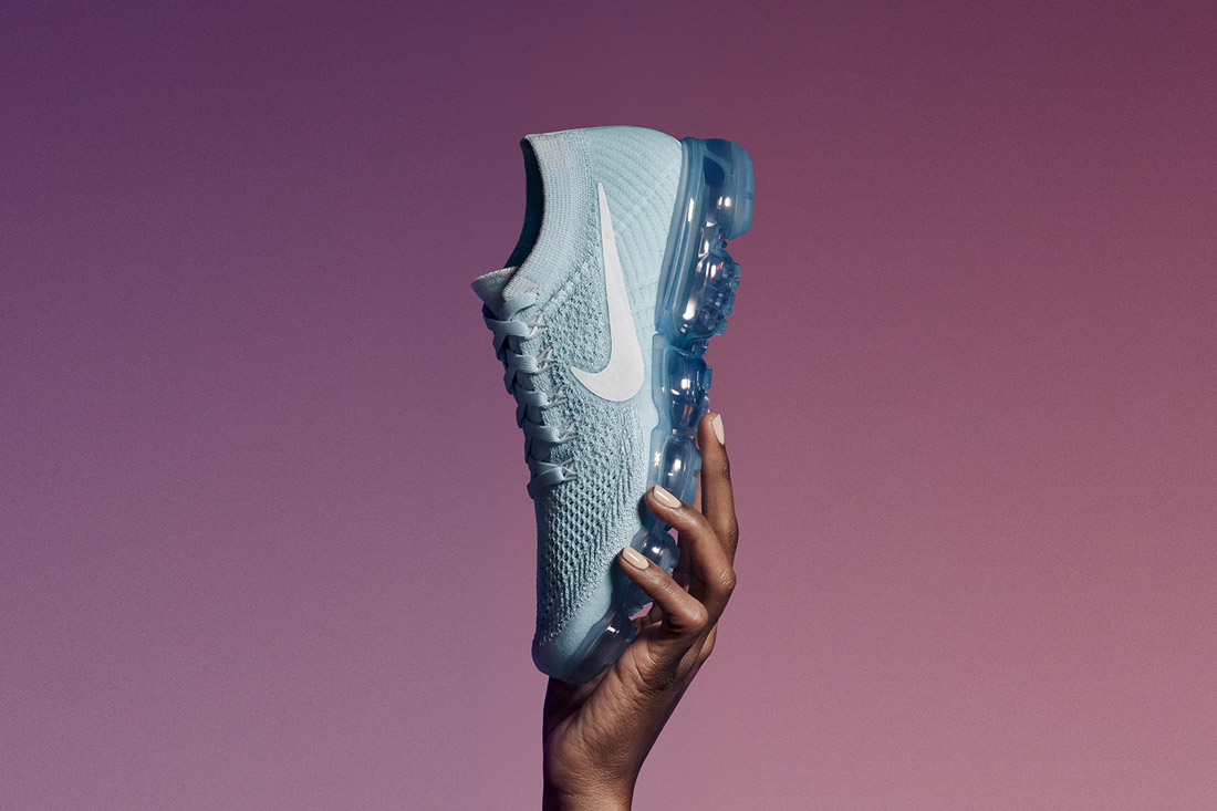 Nike Air VaporMax — boty — tenisky — sneakers — běžecké — svetlě modré, tyrkysové — light blue, turquoise — dámské