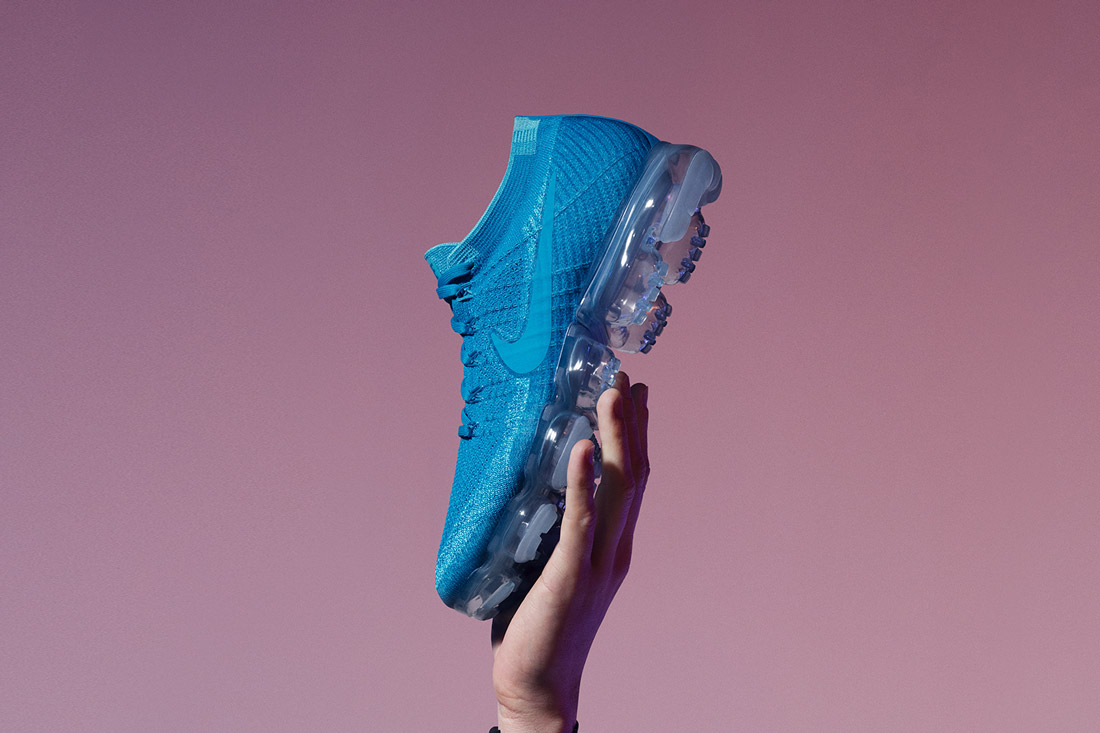 Nike Air VaporMax — boty — tenisky — sneakers — běžecké — modré, tyrkysové — blue, turquoise — pánské