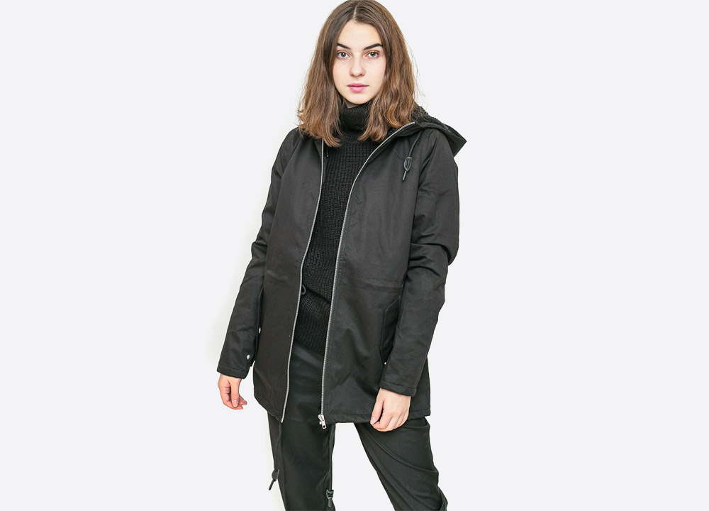 Wemoto — Ella — dámská zimní bunda s kapucí s kožíškem — parka — černá — black winter hooded women’s jacket — podzim/zima 2017