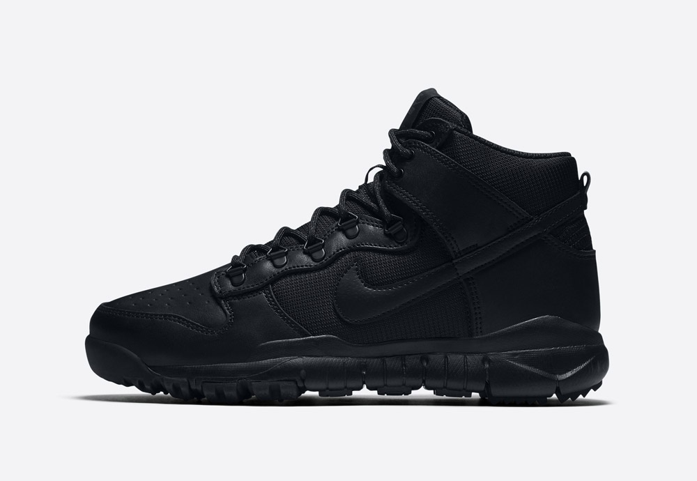 Nike SB Dunk High — vysoké zimní boty — kotníkové — černé — pánské — black men’s winter sneaker boots