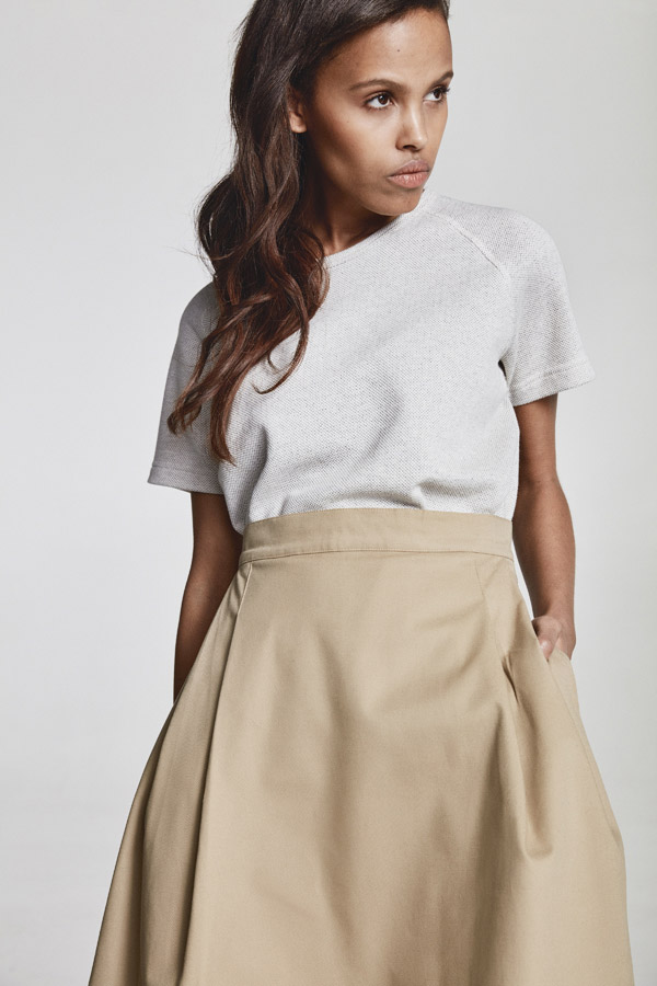 Makia — dlouhá béžová sukně — jaro 2018 — dámské oblečení