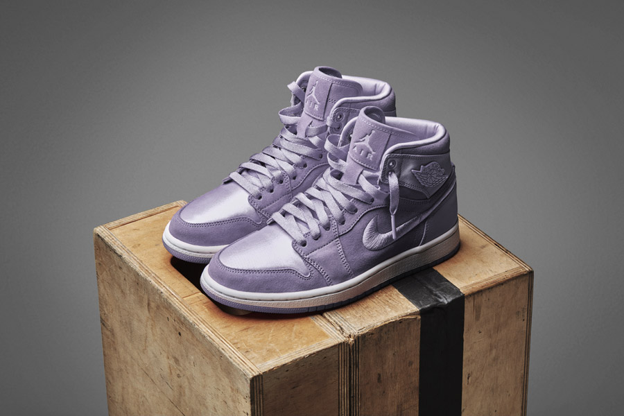 Nike Air Jordan 1 Retro High — dámské kotníkové boty — tenisky — růžové, fialové — women’s sneakers — pink, purple