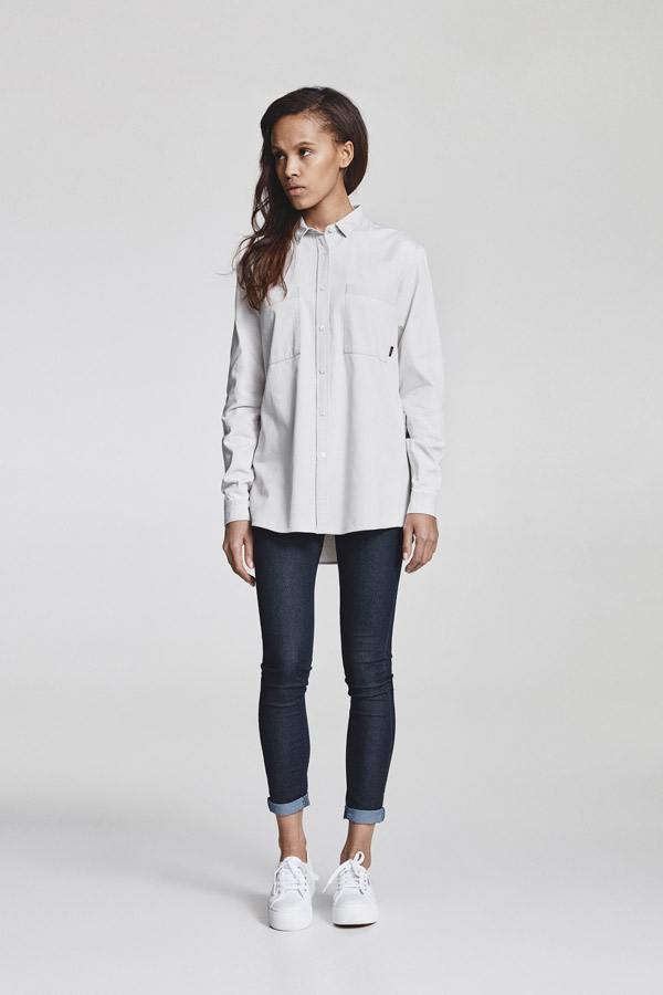 Makia — dámská košile s dlouhými rukávy — bílá — jaro 2018 — dámské oblečení