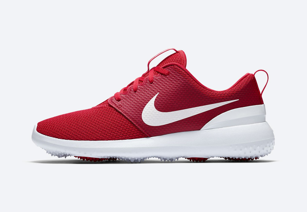 Nike Roshe G — golfové boty — pánské — červené — golfová obuv — golf shoes