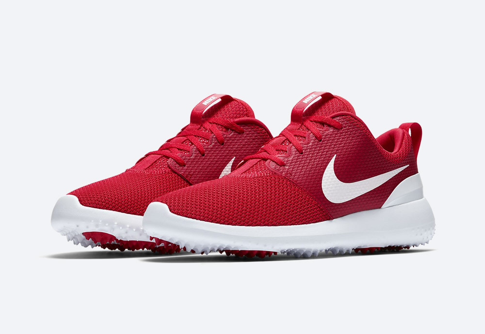 Nike Roshe G — golfové boty — pánské — červené — golfová obuv — golf shoes