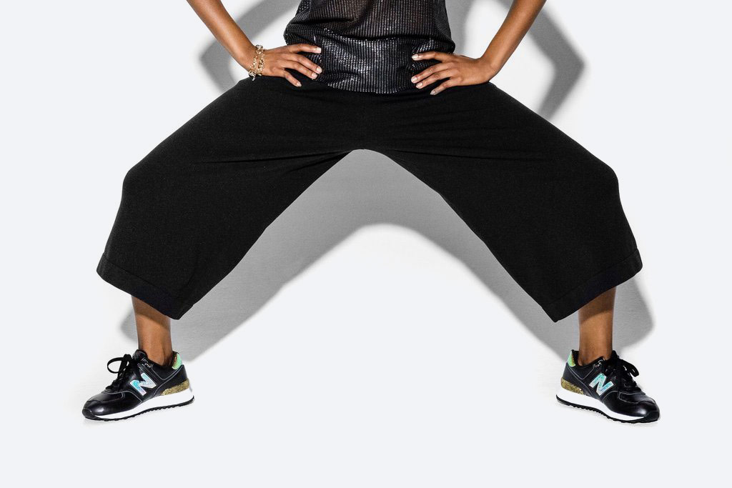 New Balance 574 — dámské tenisky s třpytkami — boty s třpytkami — černé — Glitter Pack — women’s black sneakers — Glitter Pack