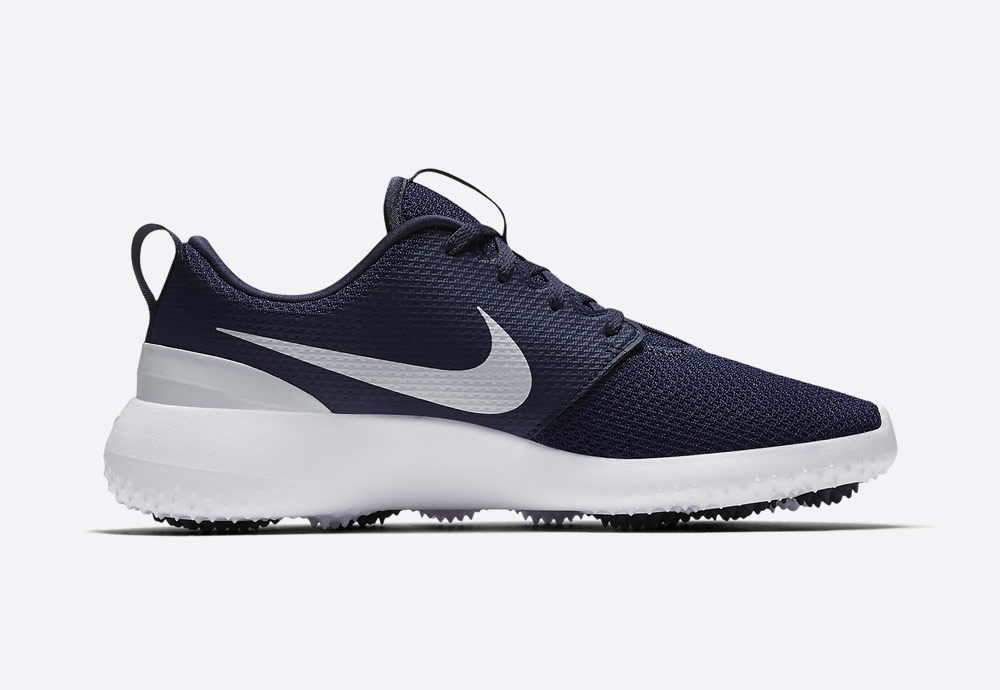 Nike Roshe G — golfové boty — pánské — modré — golfová obuv — vnitřní pohled — golf shoes