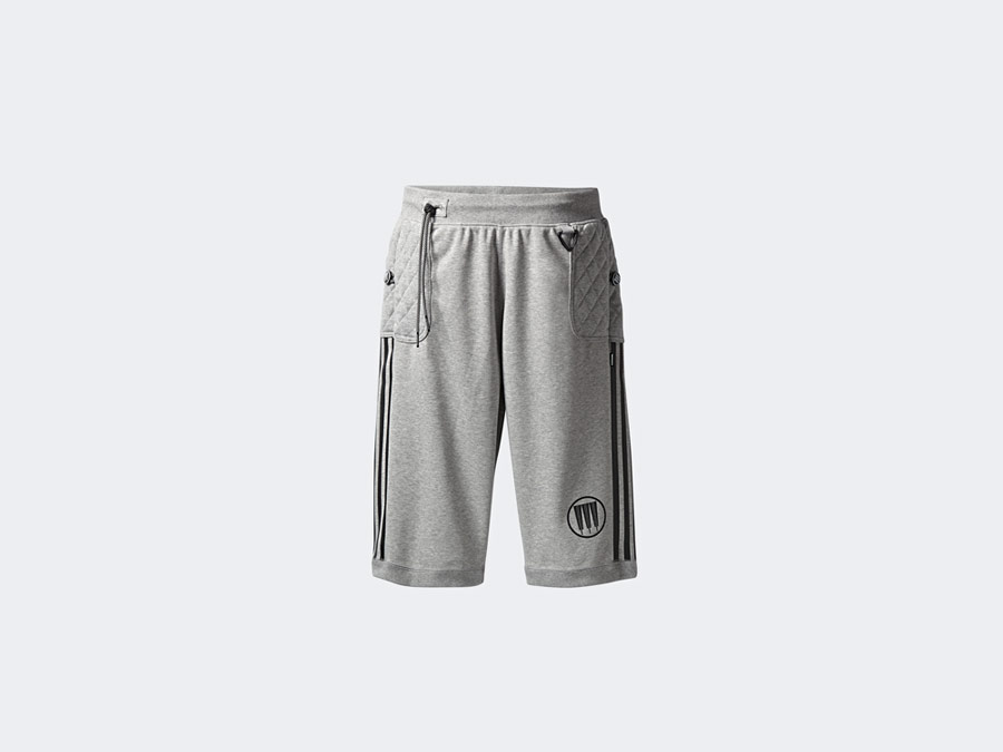 adidas Originals x Neighborhood — Riders Track Shorts — šedé šortky — pánské, dámské — grey shorts