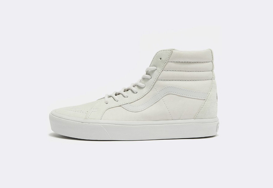 Vans x Rains — Sk8-Hi Lite — kotníkové boty — bílé — pánské — dámské — tenisky — white sneakers, shoes