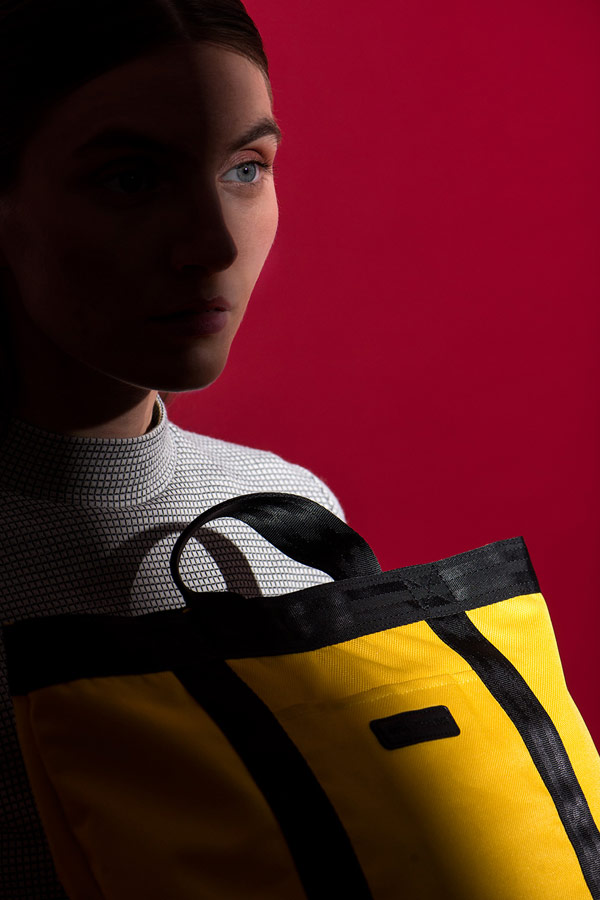 Ucon Acrobatics — žlutá taška — Tilda Bag — nepromokavá — waterproof, vegan, sustainable, urban — jaro/léto 2018