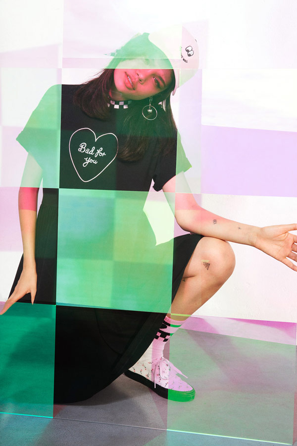 Vans x Lazy Oaf — dámské černé šaty — Bad For You Dress