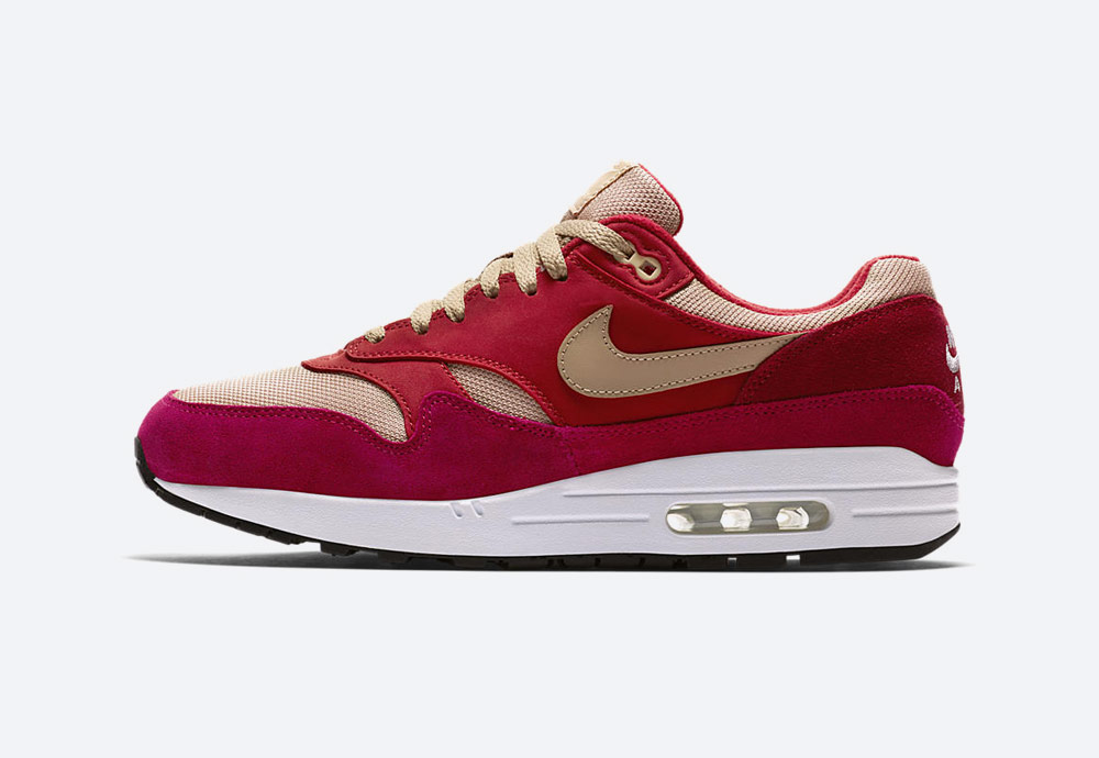 Nike Air Max 1 Premium Retro — Red Curry — boty — tenisky — červené — pánské, dámské — sneakers