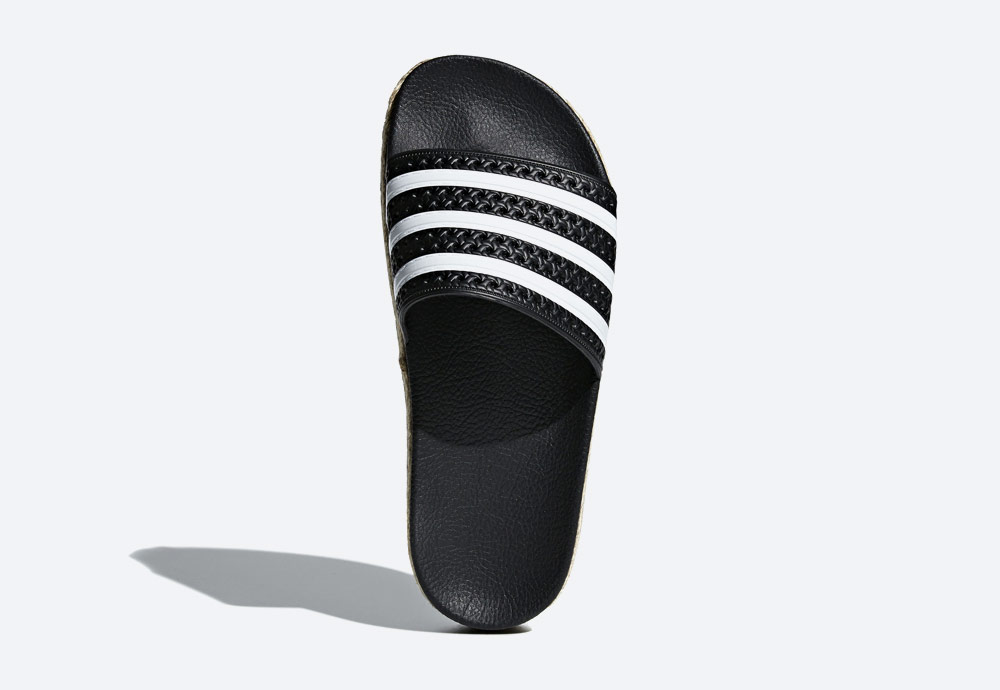 adidas Originals Adilette Bold — pantofle na platformě — dámské nazouváky — černé — womens black platform slides