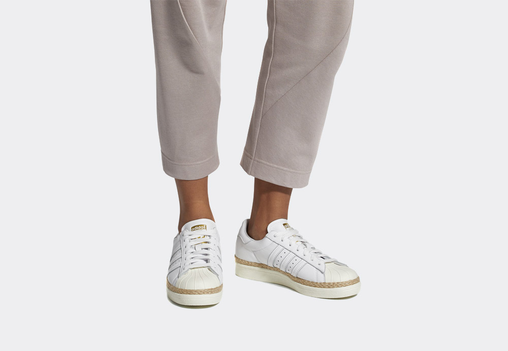 adidas Originals Superstar 80s New Bold — boty — dámské — tenisky — na platformě — bílé — womens white sneakers on platform
