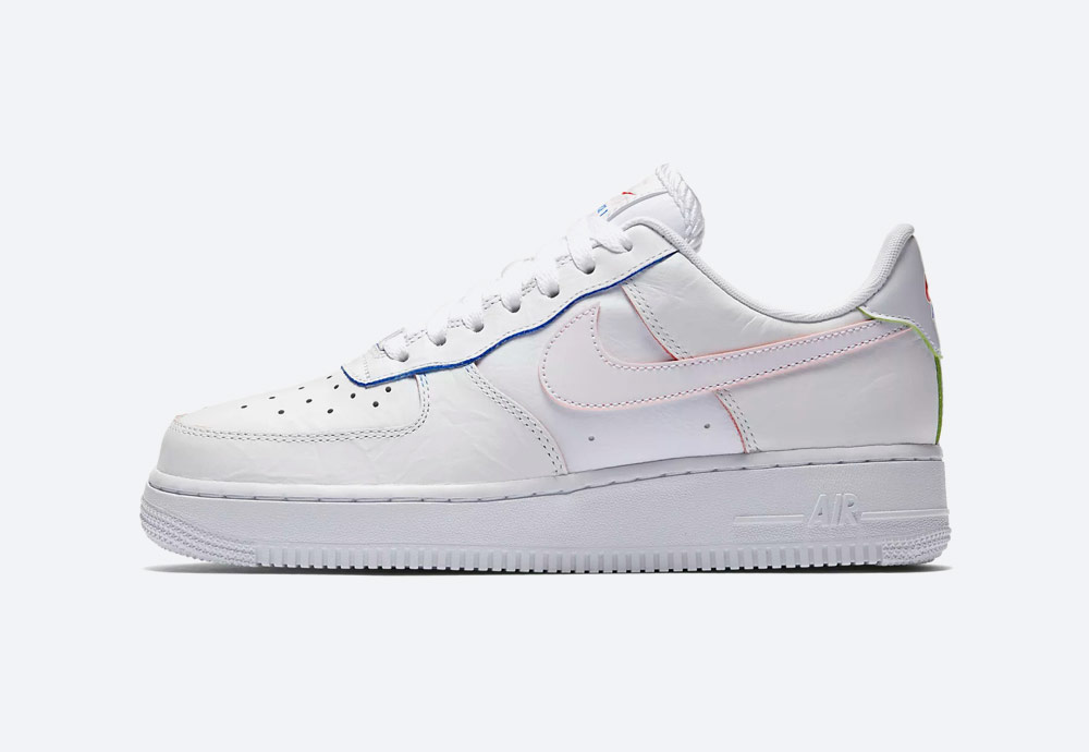 Nike Air Force 1 Low — dámské boty — tenisky — bílé — barevné detaily — sneakers — Summer Pack 2018