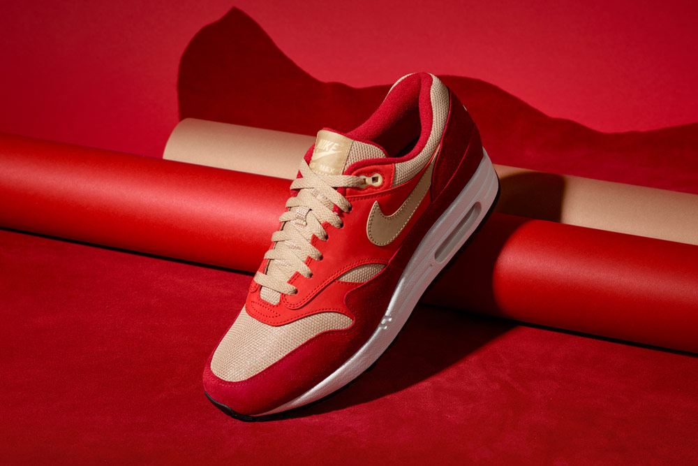 Nike Air Max 1 Premium Retro — Red Curry — boty — tenisky — červené — pánské, dámské — sneakers