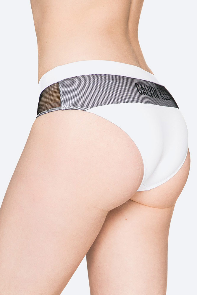 Calvin Klein — dámské plavky — dvoudílné — kalhotky — bílé