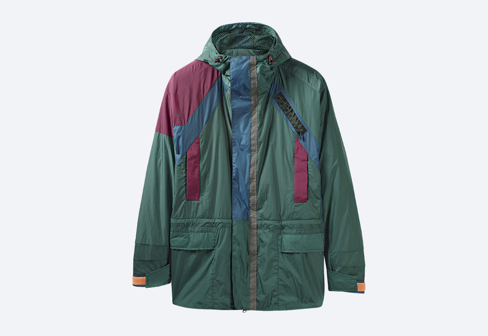 adidas Originals Atric Lite Jacket — dlouhá sportovní šusťáková bunda s kapucí — zelená