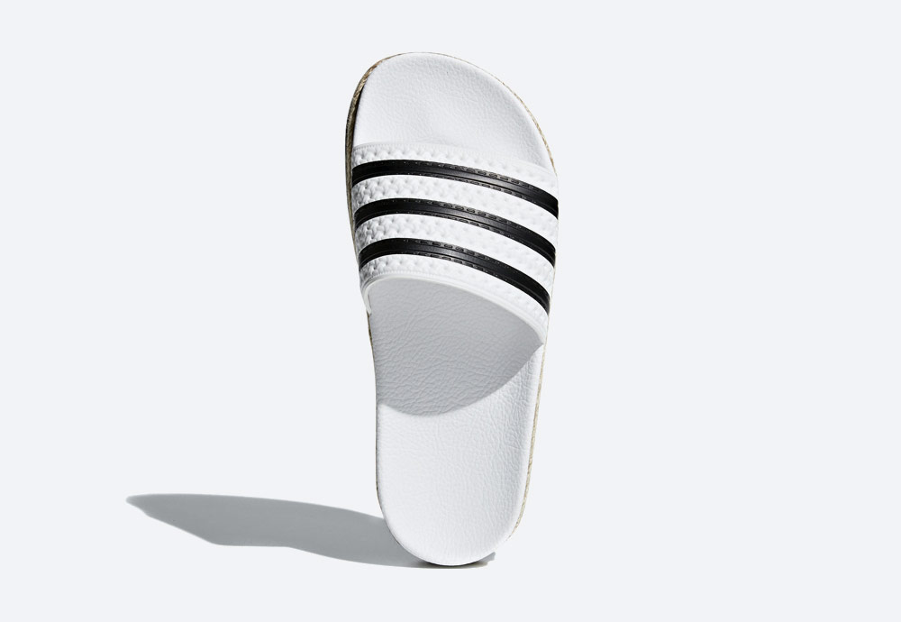 adidas Originals Adilette Bold — pantofle na platformě — dámské nazouváky — bílé — womens white platform slides