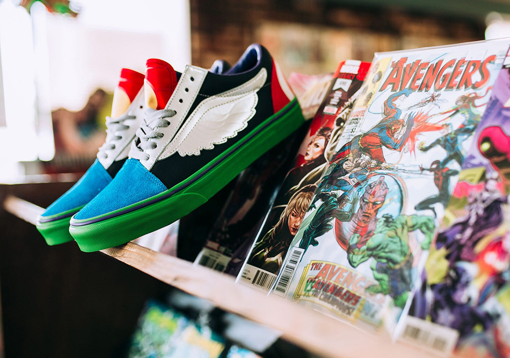 Vans x Marvel — Avengers — Vans Old Skool — boty — barevné tenisky — pánské, dámské — sneakers