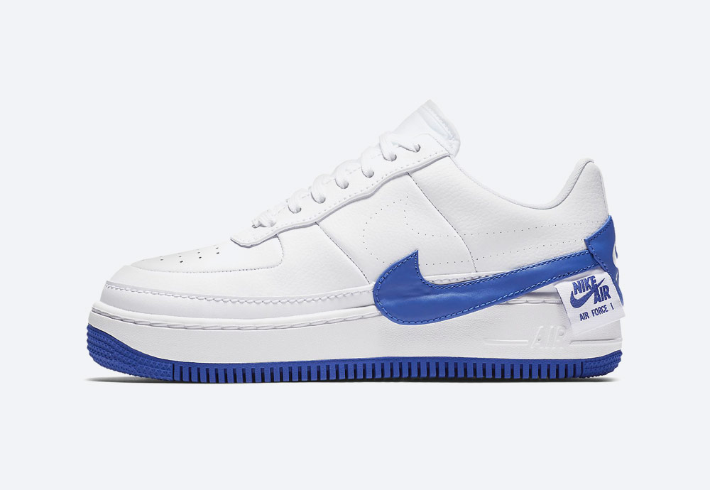 Nike Air Force 1 Jester XX — dámské boty — tenisky — sneakers — bílé, modré detaily