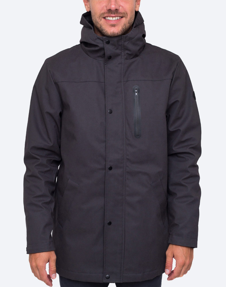 RVLT — 7443 Parka Jacket — zimní bunda s kapucí — pánská — šedá, grey