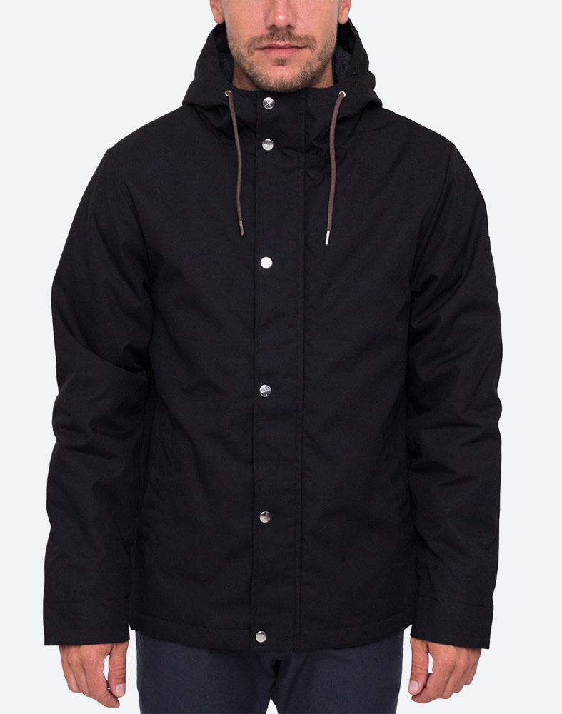 RVLT — 7311 Parka Jacket — zimní bunda s kapucí — pánská — černá, black