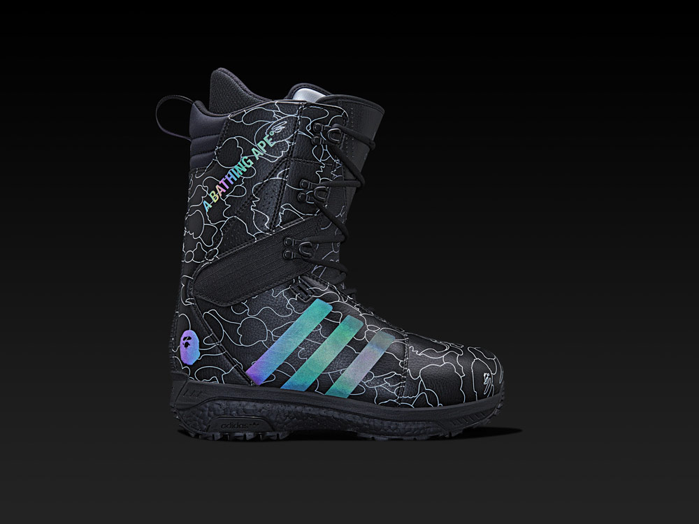 adidas Snowboarding by BAPE® — snowboardové boty Tactical ADV — černé se vzorem